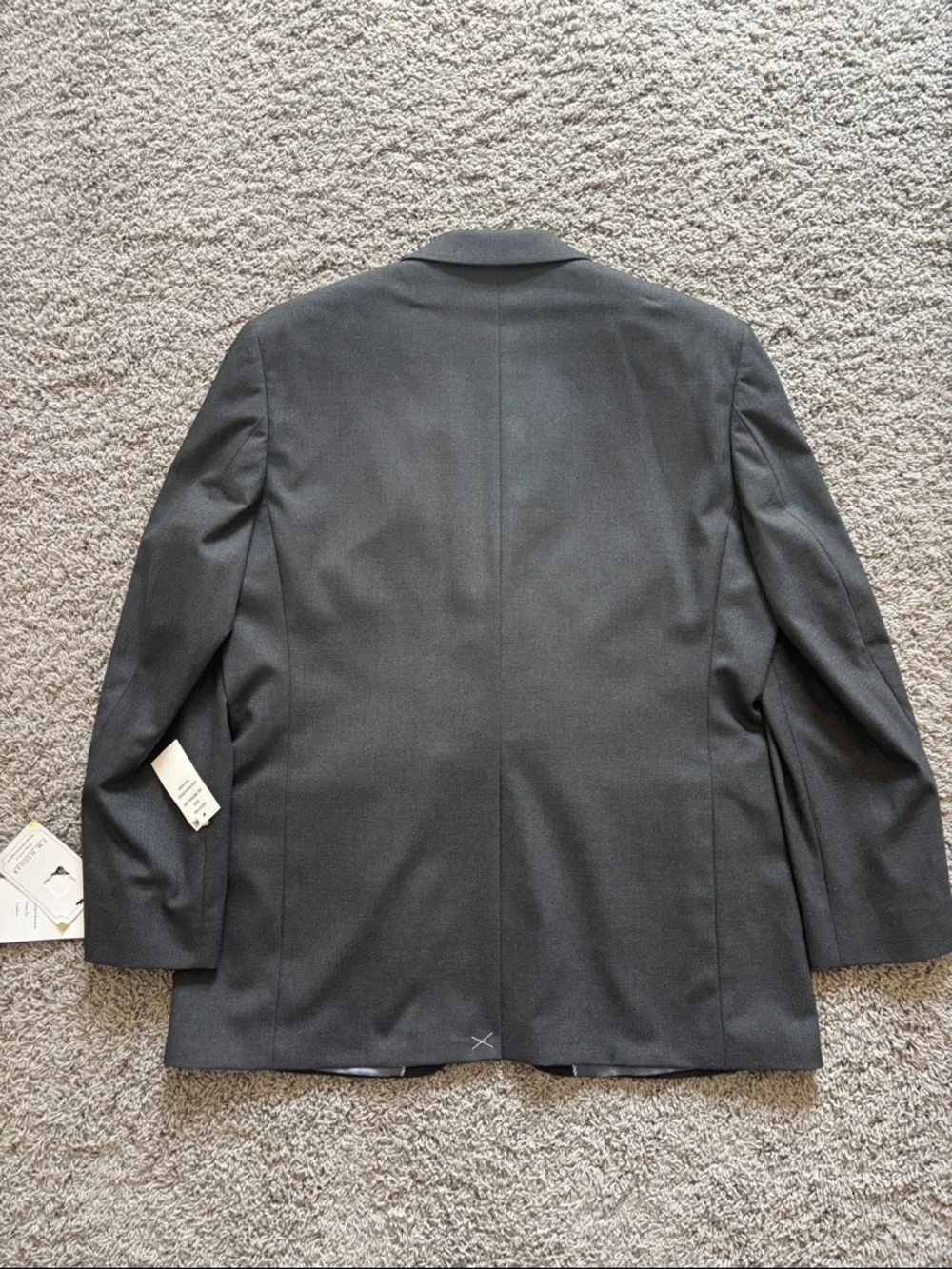 J.M. Haggar Men's Classic Fit Stretch Suit Jacket in Dark Gray Heather